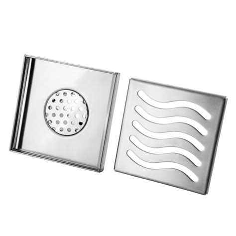 Bathroom Shower Drain Grate Waste Full Stainless Steel Square PS Series – Drainsonline