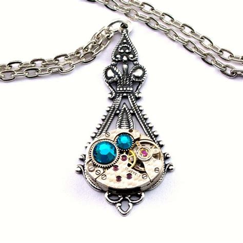 Steampunk Necklace Gorgeous Clockwork Design by LondonParticulars