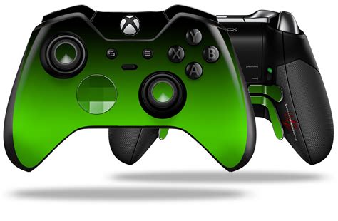 XBOX One Elite Wireless Controller Skins Smooth Fades Green Black ...