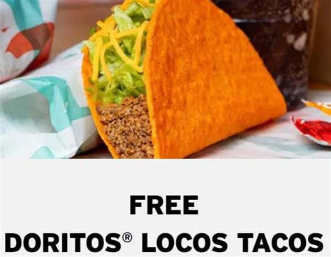 FREE Nacho Cheese Doritos® Locos Taco Today!! | MyFreeProductSamples.com