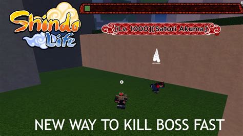 FASTEST WAY TO KILL BOSSES FAST IN SHINDO LIFE - YouTube