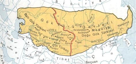 Kok Turki - Köktürk - Göktürk | Tarih, Haritalar, Eski haritalar