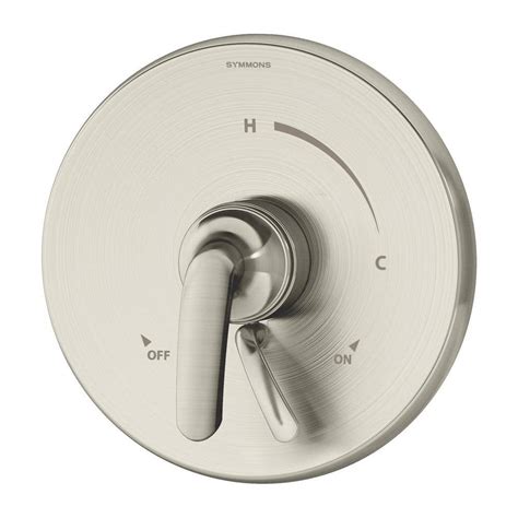 Symmons Elm 1-Handle Shower Valve Trim Kit in Satin Nickel (Valve Not Included) S-5500-STN-TRM ...