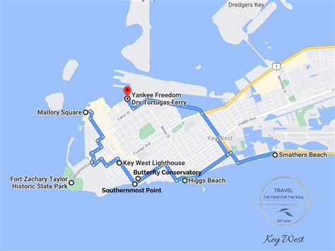 Key West Attractions Map | Travel The Food For The Soul