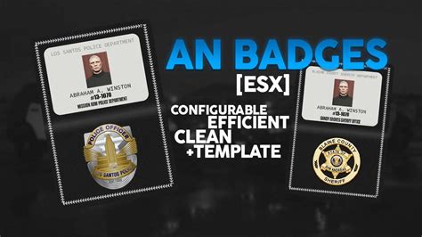 [ESX] AN Badges | FiveM Script [PAID] - YouTube