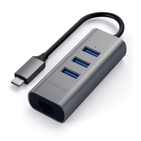 Type-C 2-in-1 Aluminum USB Hub with Ethernet - Satechi