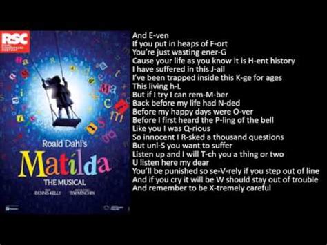 School Song - Matilda the Musical Karaoke - YouTube