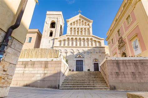 Cagliari Cathedral, Sardinia, Italy Editorial Image - Image of italian ...