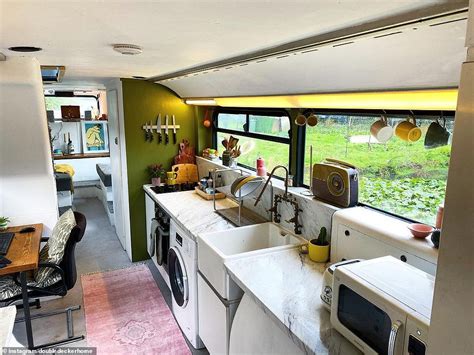 Couple turn a £2,500 London double-decker bus into a luxury home ...