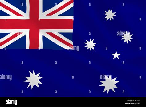 Australian flag rippling Stock Photo - Alamy