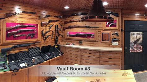 Vault Rooms using Gun Display Products from Gun Storage Solutions - YouTube