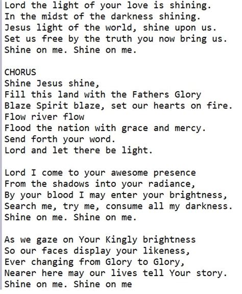 Shine Jesus Shine Tin Whistle Sheet Music And Piano Letter Notes - Irish folk songs