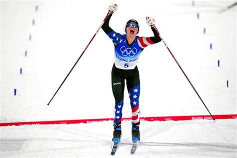 Jessie Diggins wins US Olympic Bronze in cross-country sprint