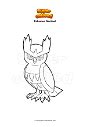 Coloring page Pokemon Noctowl - Supercolored.com