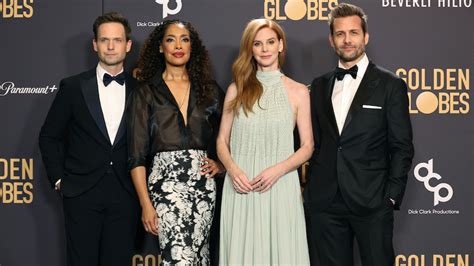 ‘Suits' Reunion at Golden Globes: Patrick J. Adams, Gabriel Macht Talk ...