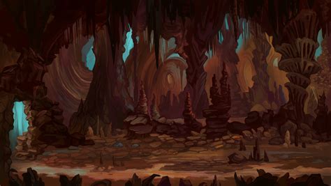 ArtStation - cave game background