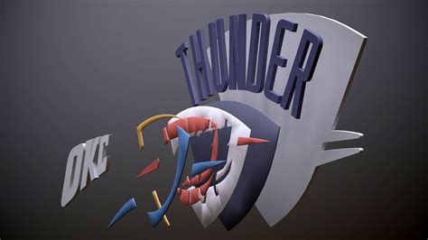 3D Oklahoma City Thunder Logo Printable And Renderable - TurboSquid 2222809