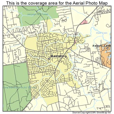 Aerial Photography Map of Middleburg, FL Florida