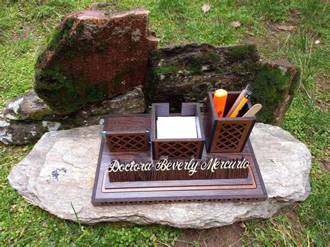 Desk Name Plate With Card and Pen Holder Name Plate for Desk - Etsy