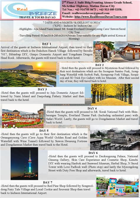 Seoul Korea Tour Package - RealBreeze Davao Tour Packages