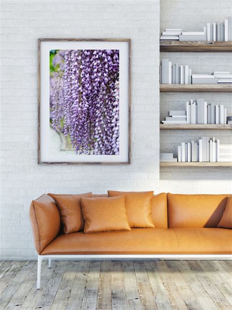 Wisteria Purple Flower Photography Large Format Wall Art - Etsy