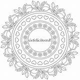 Gefeliciteerd  Kleurplaten Mandala Adult coloring Pages sketch template
