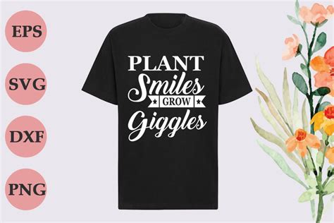 Garden SVG Design - Plant Smiles Grow Graphic by PL Graphics Store ...