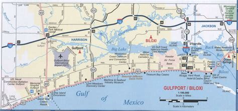 Map of Gulfport, Mississippi | Streets and neighborhoods