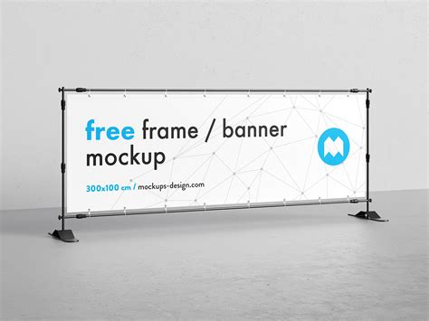 Free banner frame mockup :: Behance