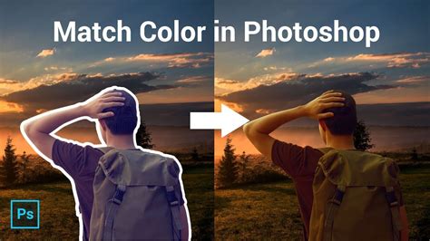 2 Powerful techniques to quickly match subject With a background in photoshop - YouTube