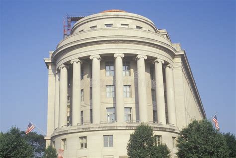 Department Of Commerce Building Stock Photo - Image of roman, columns ...