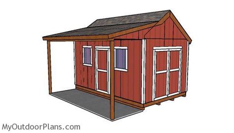 Cedar shed with porch ~ Build shed easy