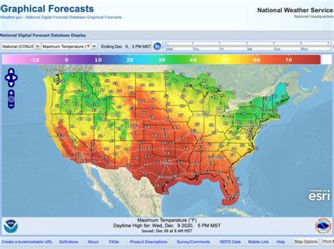 National Weather Service Graphical Forecast Interactive Map | Drought.gov