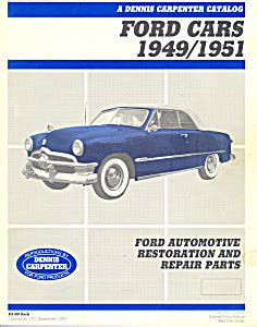 Ford Cars 1949 1951 Restoration Parts Catalog Bk0063