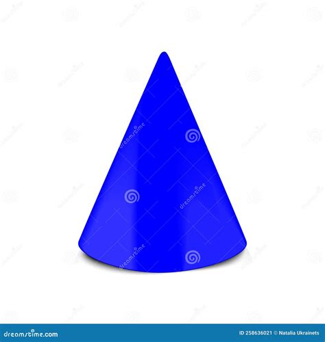 Blue party hat stock vector. Illustration of birthday - 258636021