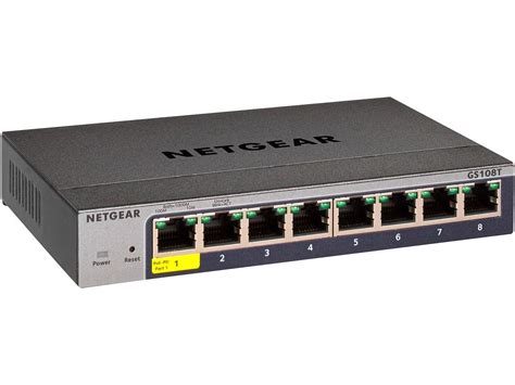 NETGEAR 8-Port Gigabit Ethernet Smart Managed Pro Switch (GS108T ...