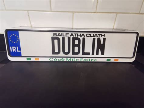 Customised Irish License Plate Ireland Your Name / County & - Etsy