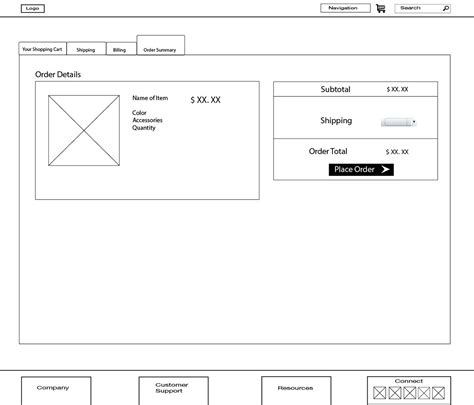 Shopping Cart Wireframes | Behance :: Behance