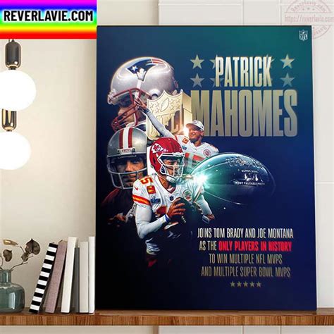 Patrick Mahomes Wins Multiple NFL MVPs And Super Bowl MVPs Home Decor ...