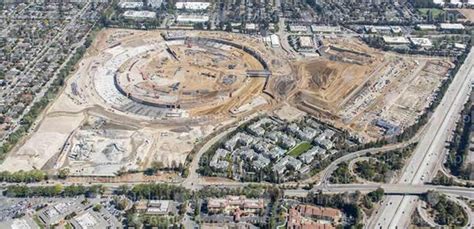 The best view yet of Apple's new 'Spaceship' campus that's beginning to take shape | Campus 2 ...