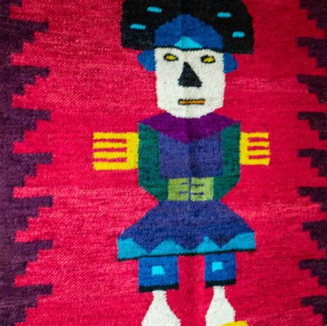 Peruvian Handwoven Wool Rug/tumi Design - Etsy