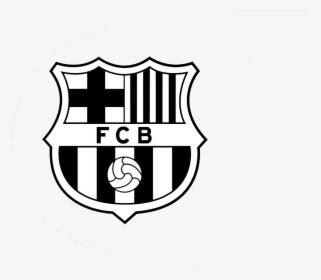 Fc Barcelona Logo Black And White, HD Png Download , Transparent Png ...