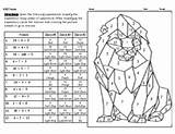 Order Of Operations Coloring Activity Pages Sketch Page sketch template