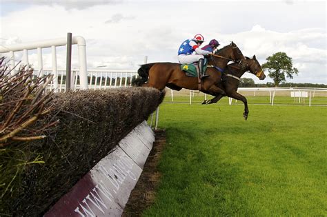 Horses Jumping Fence - Horse Racing Photos