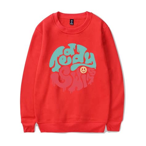 Teddy Swims Merch Sweatshirt Smiley Long Sleeve Hoodie Fashion Men Women Tracksuit Pullover Coat ...