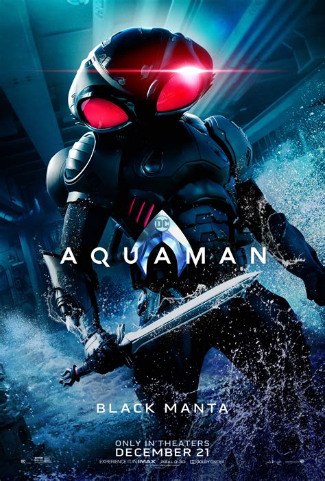 Aquaman (2018) Character Poster - Yahya Abdul-Mateen II as David Kane/Black Manta - Aquaman ...