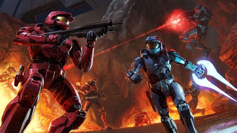 Halo Red vs Blue Wallpaper - WallpaperSafari