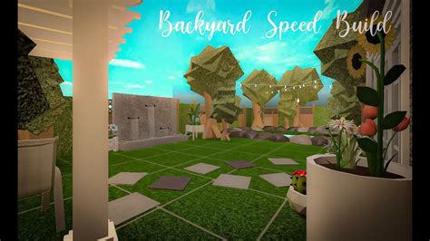 Aesthetic Backyard Speedbuild Roblox Bloxburg Speedbuild | Images and Photos finder