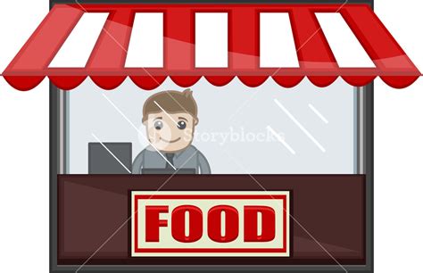 Food Shop - Cartoon Business Vector Character Royalty-Free Stock Image ...