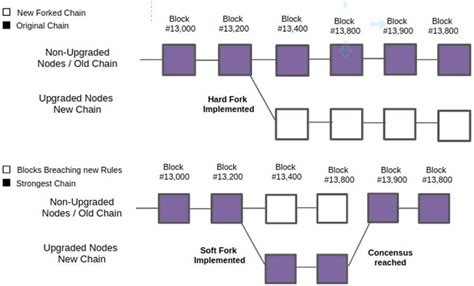 Sự khác biệt Hard Fork và Soft Fork - GFI Blockchain